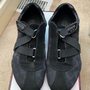 Coach black sneakers